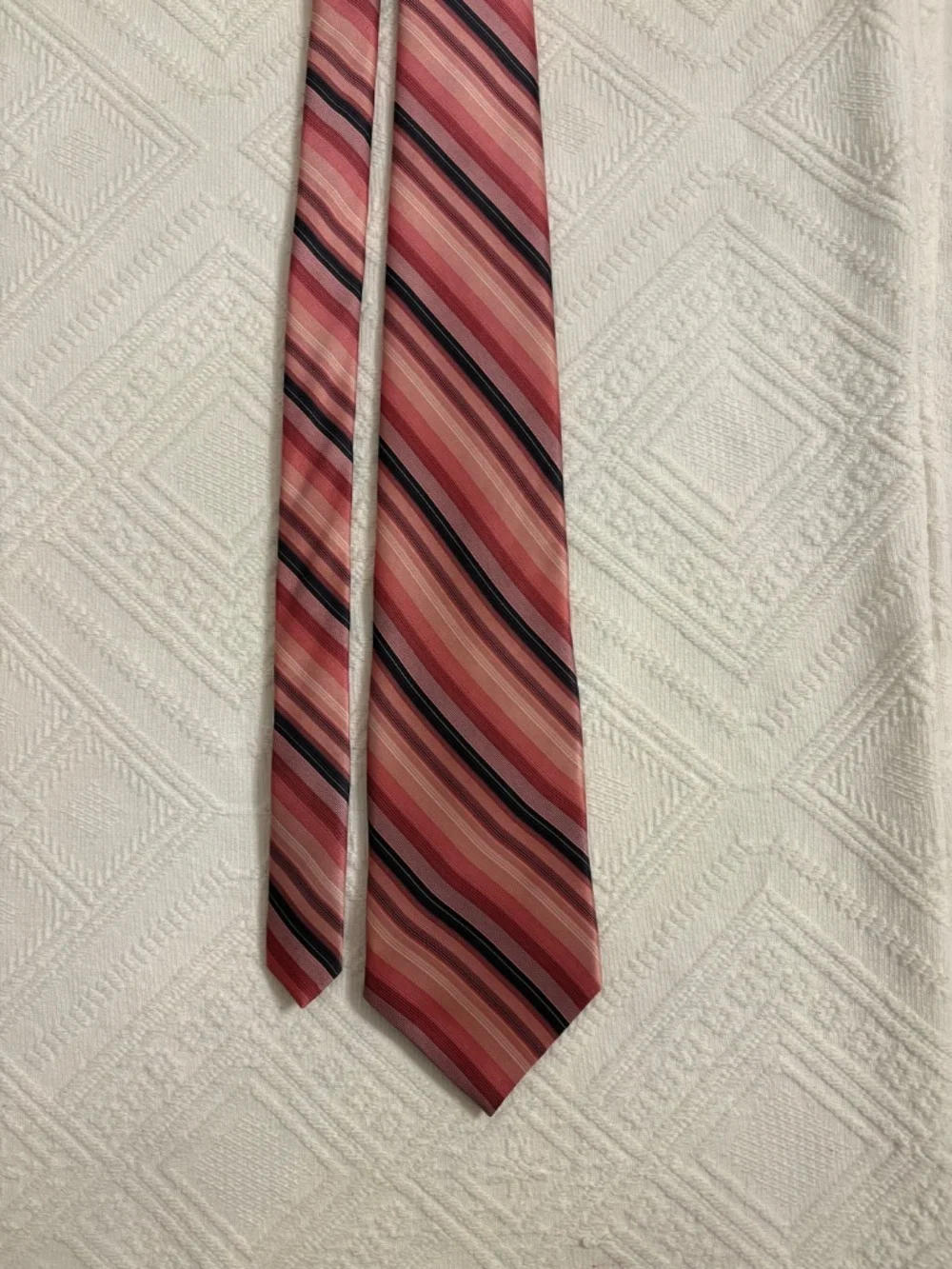 Vintage Don Loper Beverly Hills Striped Silk Tie